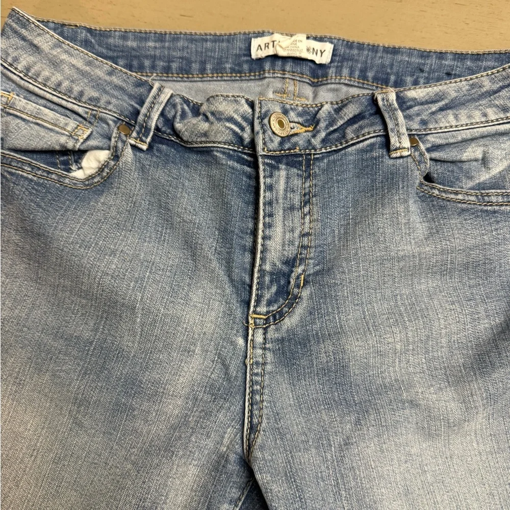Artisan Ny Classic Two Tone Blue Cropped Jeans size 8/29 EUC - Picture 5 of 9